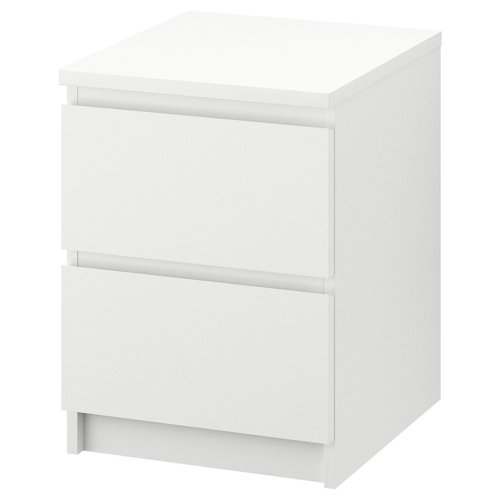 MALM Комод с 2 ящиками IKEA, белый, 40x55 см (00368531) #1