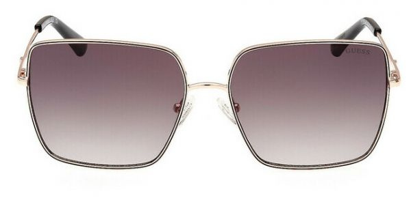 Женские солнцезащитные очки Guess GUS 7866 28P, цвет: золотой, цвет линзы: серый, квадратные, металл #1
