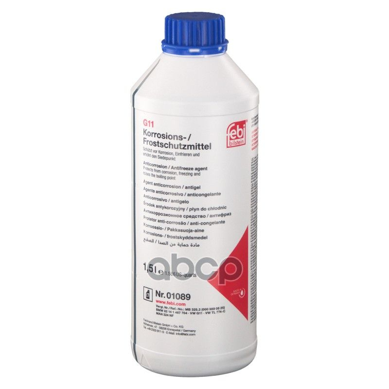 Антифриз Febi Febi Universal G11 Концентрат Синий 1,5 Л 01089 купить по ...
