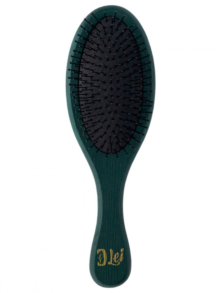 Lei Расческа для волос массажная деревянная с пластиковыми зубчиками Хвойный лес 22см  #1