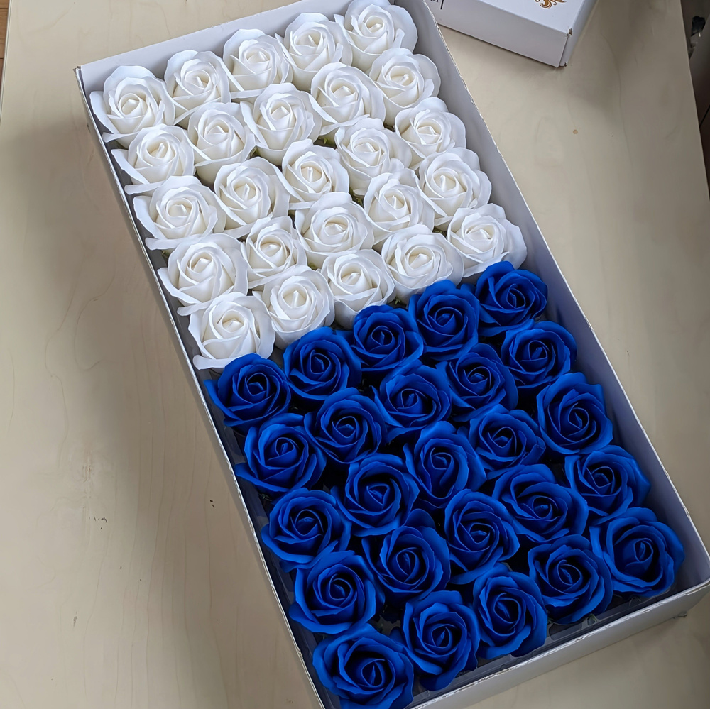Мыльные розы 50 шт. Набор цветов из мыла микс #1