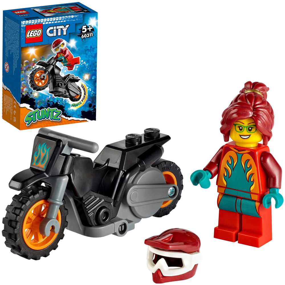 LEGO City Огненный трюковый мотоцикл #1
