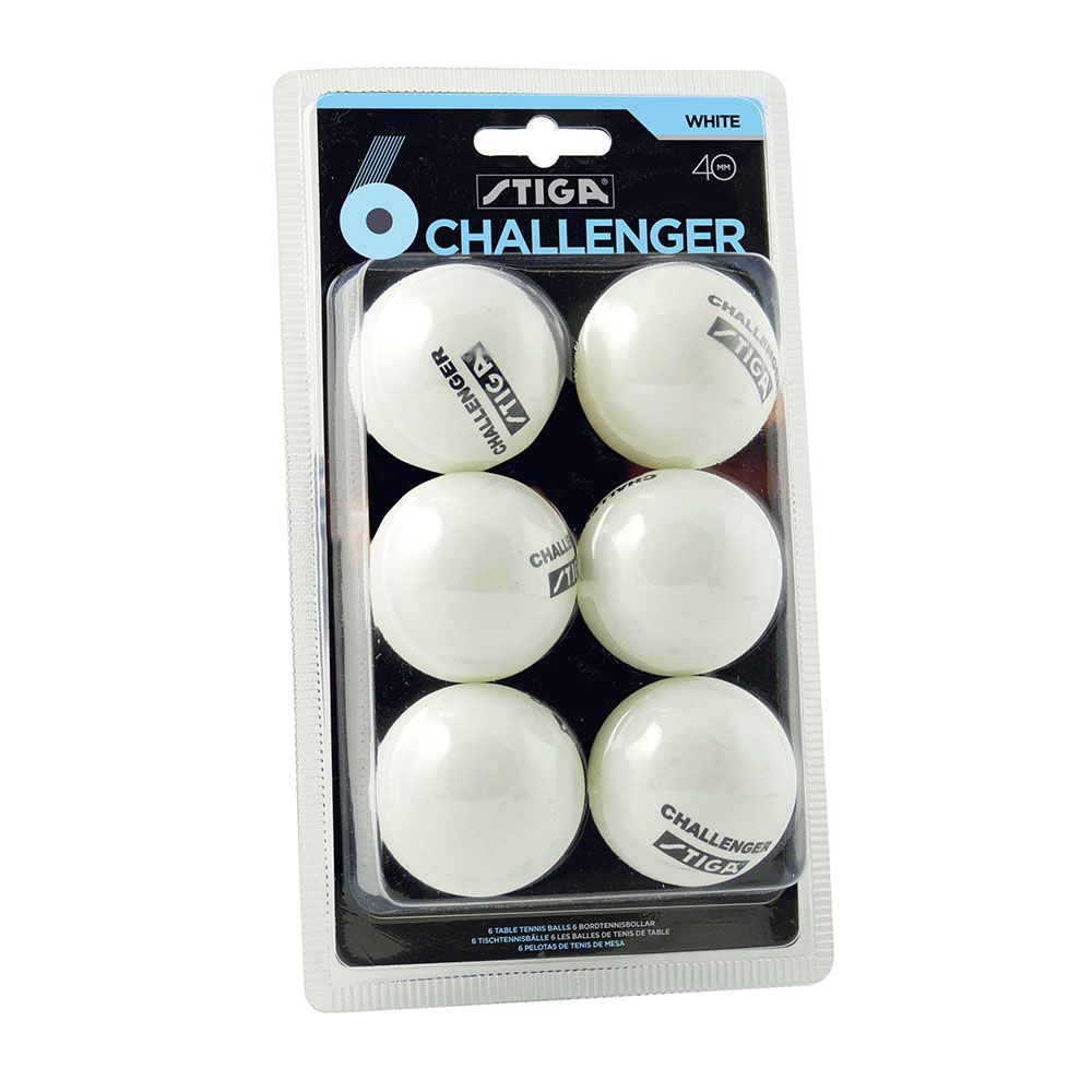 Мячи для настольного тенниса Stiga Challenger, 5200-06, диам. 40 мм, упак. 6 шт  #1