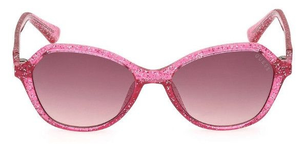Детские солнцезащитные очки Guess GUS 9239 74F, цвет: розовый, цвет линзы: розовый, бабочка, пластик #1