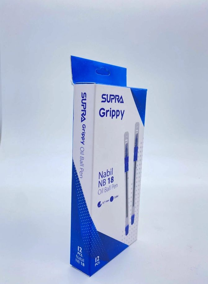 Набор шариковых ручек SUPRA Grippy 18 2 упаковки по 12 штук #1