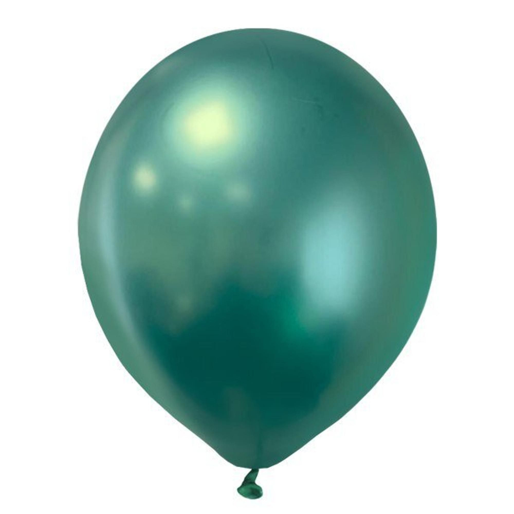 Воздушный шар 11"/28см Хром PLATINUM Green 25шт #1