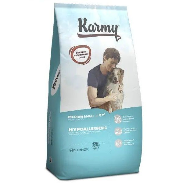 Karmy корм для взрослых собак средних и крупных пород, гипоаллергенный ...