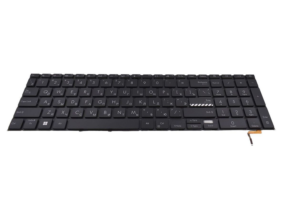 Клавиатура для Asus VivoBook 17X K1703 ноутбука черная с подсветкой ...