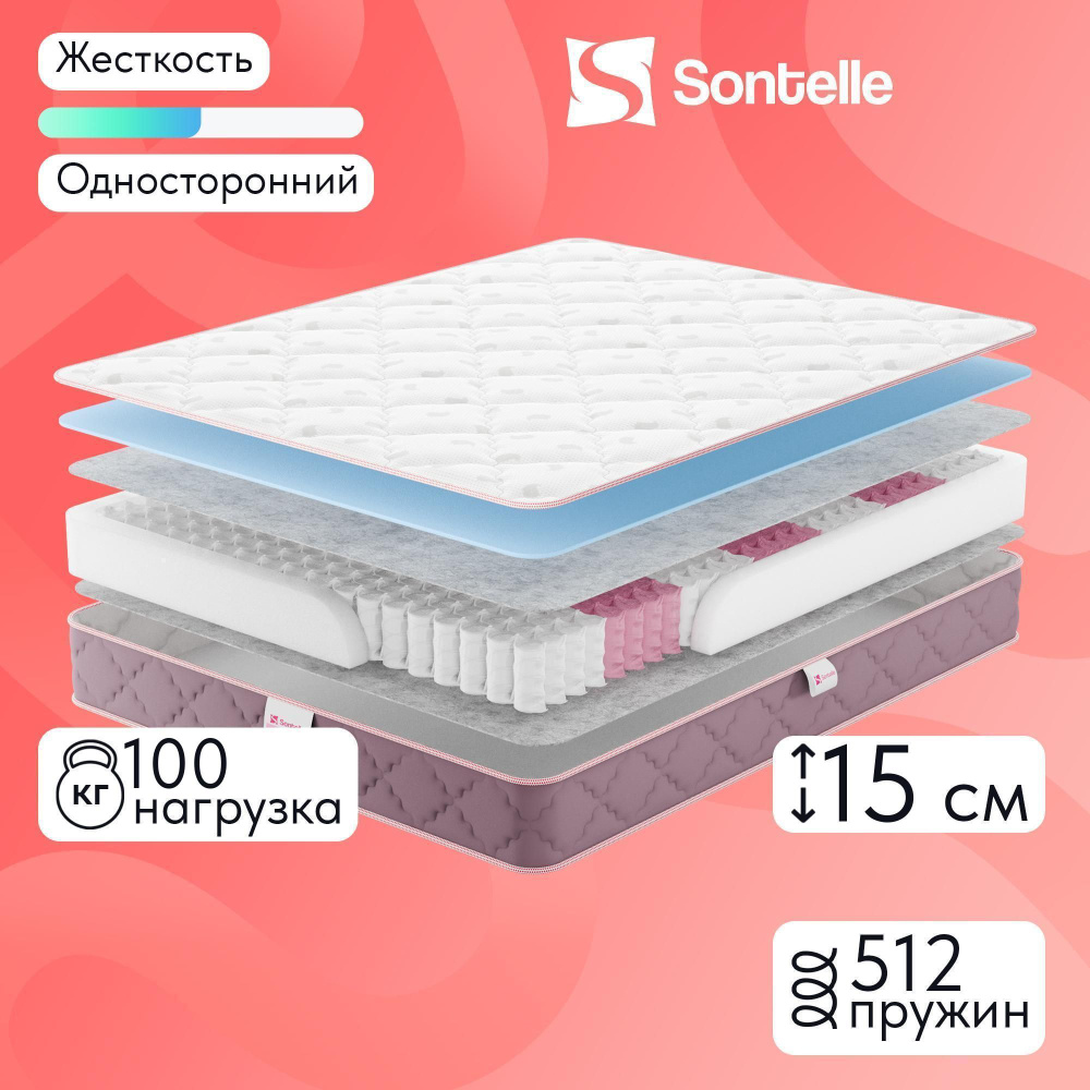 Матрас Sontelle Mills Simple Relax, Независимые пружины, 70х160 см #1