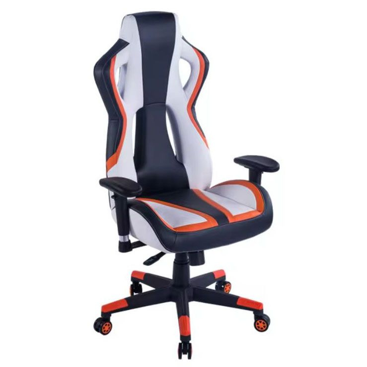 CyberZone Игровое компьютерное кресло, белое с черным 28 #1