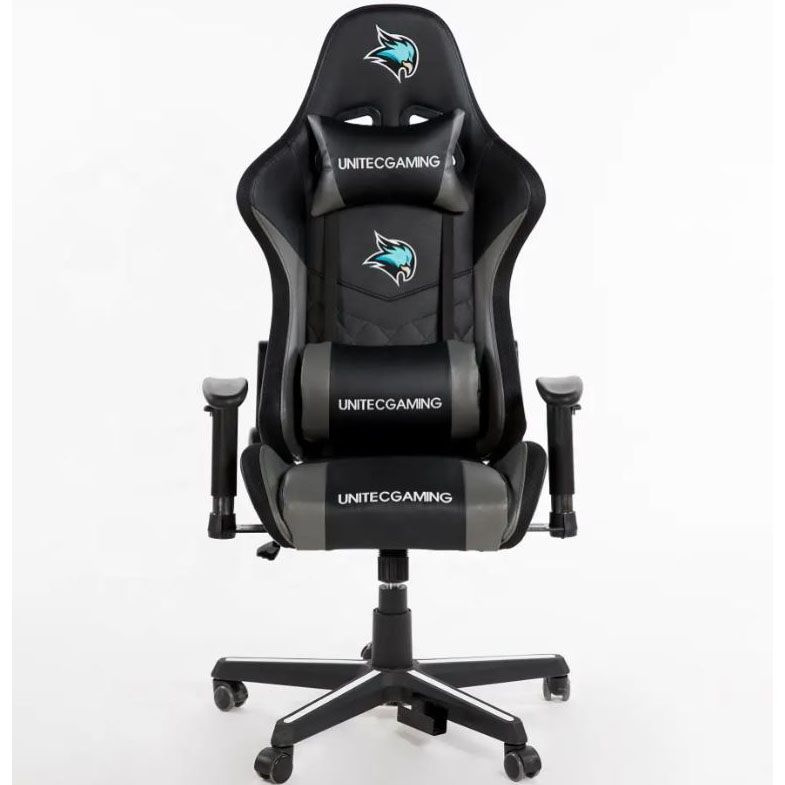 CyberZone Игровое компьютерное кресло, серое с черным 68 #1