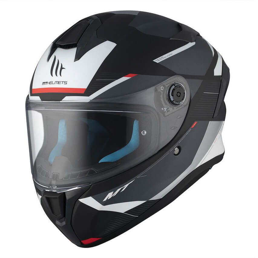 Шлем интеграл для мотоциклистов MT TARGO S KAY Matt Black Gray XL #1