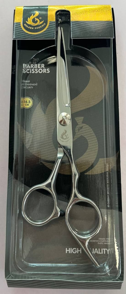 Ножницы парикмахерские Barber Scissors Golden Phoenix, металл, 16.5 см #1
