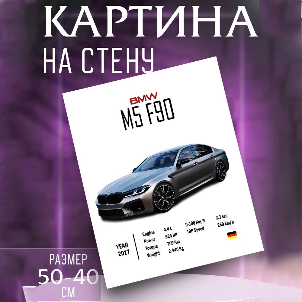 Картина на стену BMW M5 F90 #1