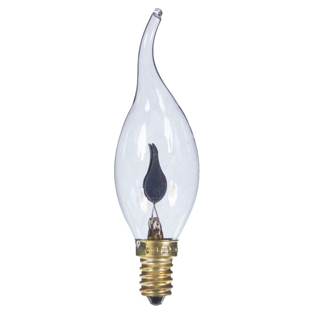Лампа накаливания Uniel E14 220-240 В 3 Вт свеча на ветру с эффектом пламени  #1