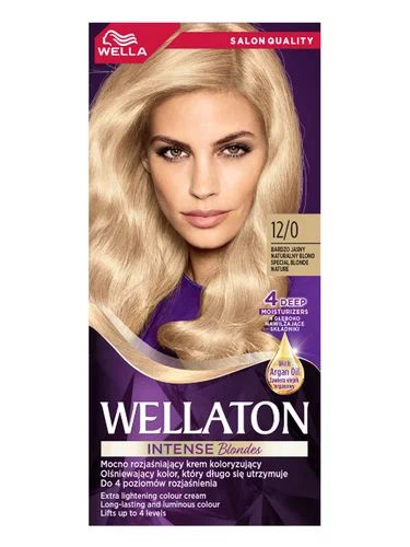 WELLATON интенсивная осветляющая Крем-краска для волос 12/0 Светлый натуральный блондин стойкий насыщенный #1