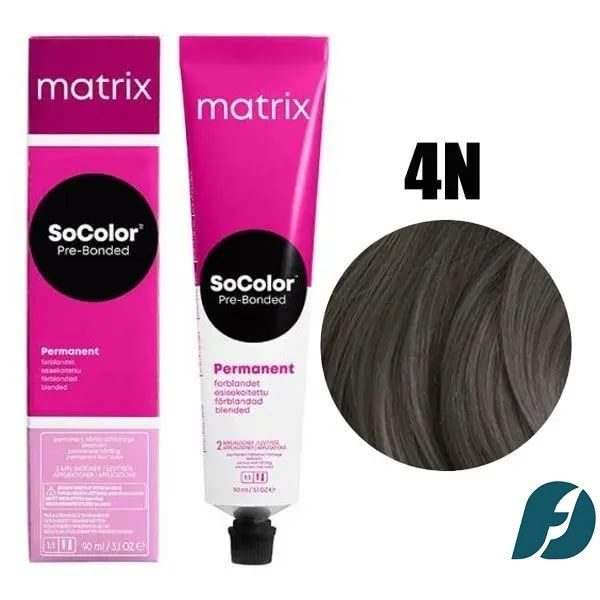 Matrix SOCOLOR 4N Крем-краска стойкая для волос Шатен, 90мл. #1