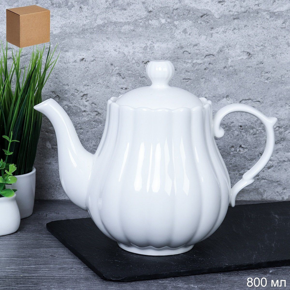 Чайник заварочный "Совершенство" фарфоровый 800 мл/ Заварочный чайник  #1
