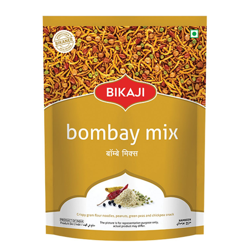 Закуска индийская Bikaji Бомбей микс, хрустящие снеки, Bombay Mix, 200 г  #1