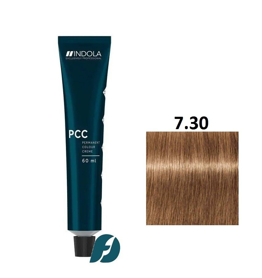 Indola Professional Permanent Caring Color 7.30 Стойкая крем-краска для волос средний русый золотисто-натуральный, #1