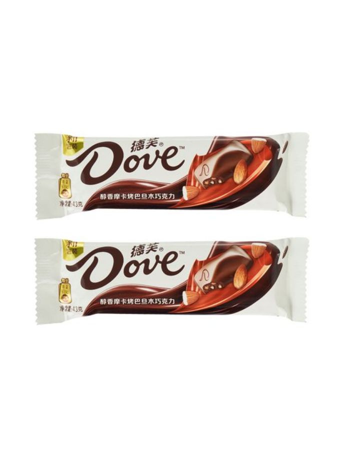 Батончик Dove Chocolate Mokka & Almonds Мокка и жаренный миндаль 43 гр х 2 шт  #1