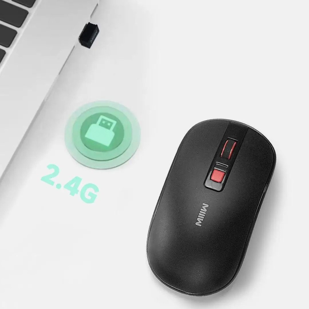 Xiaomi Мышь беспроводная MIIIW Wireless Mouse Lite (MW23M21), черный #1