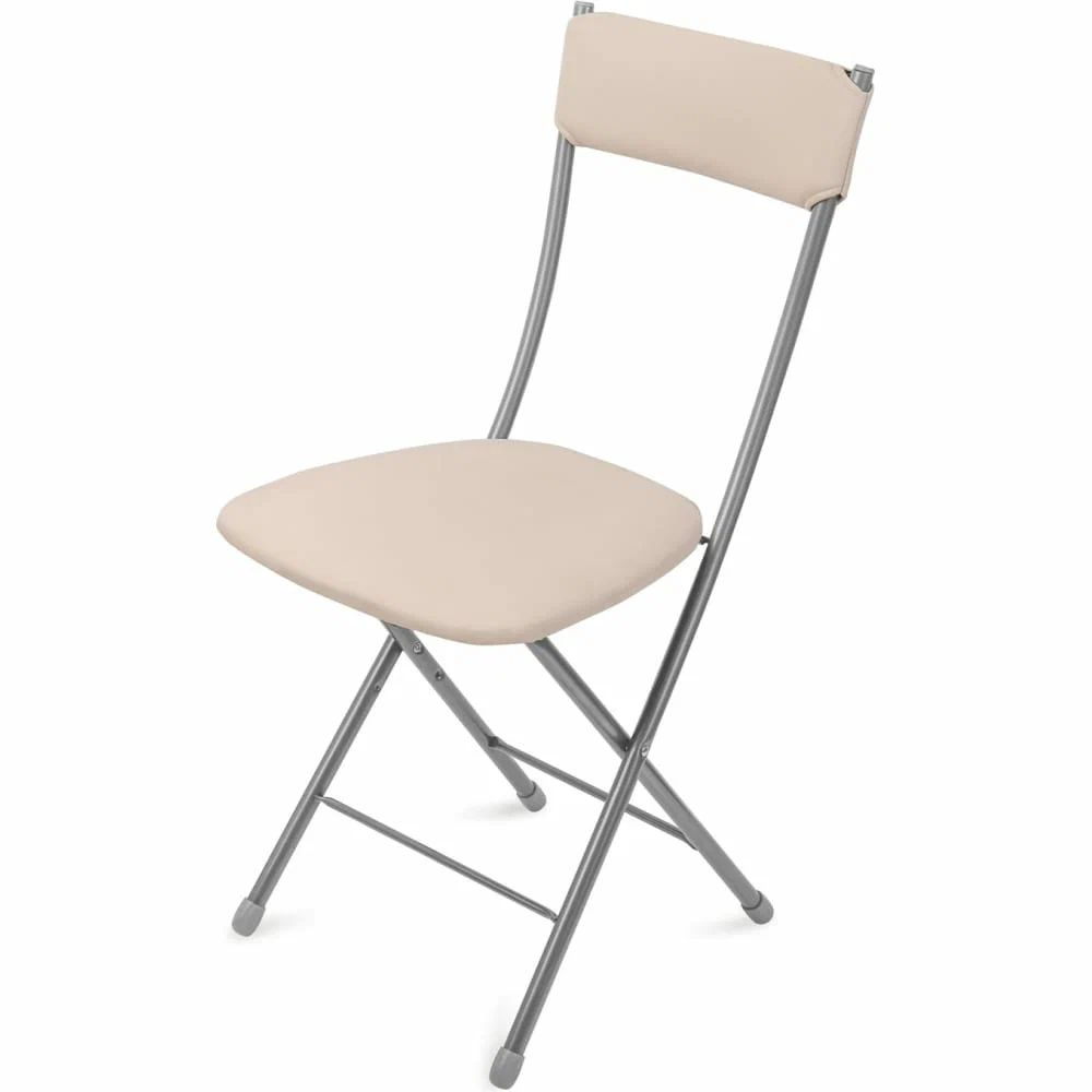 Nika Складной стул Стул складной с мягкой спинкой серый/слон.кость, 1 шт.  #1