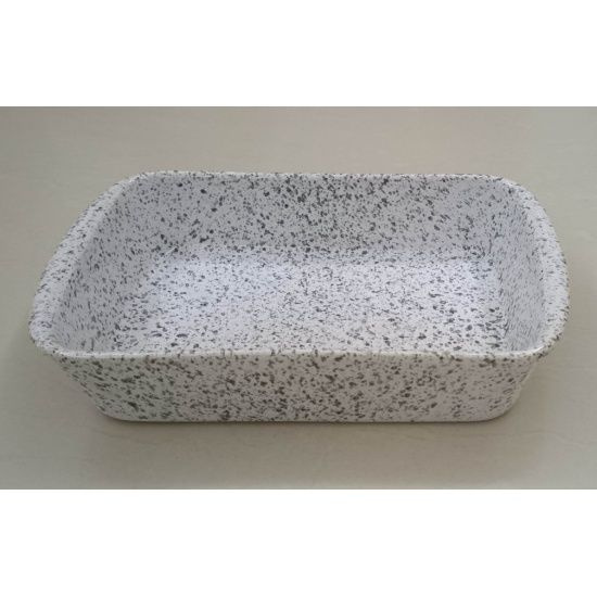 Форма для запекания JEWEL Мрамор керамика 30,5см с руч/серая (ПП003-66)  #1
