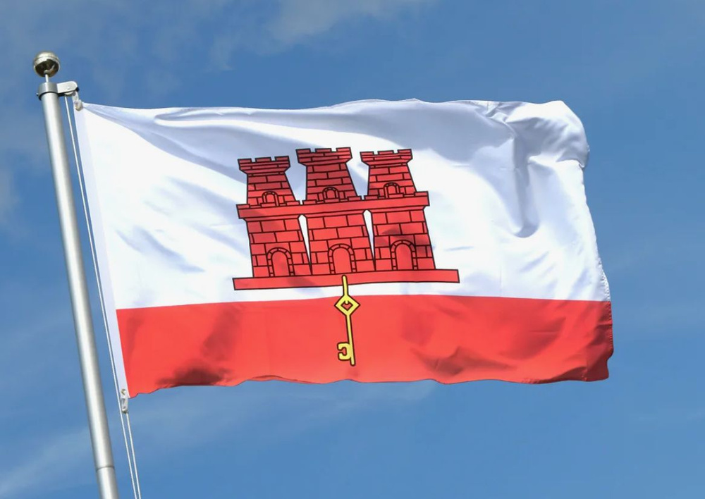 Флаг Гибралтара 90х135 см #1