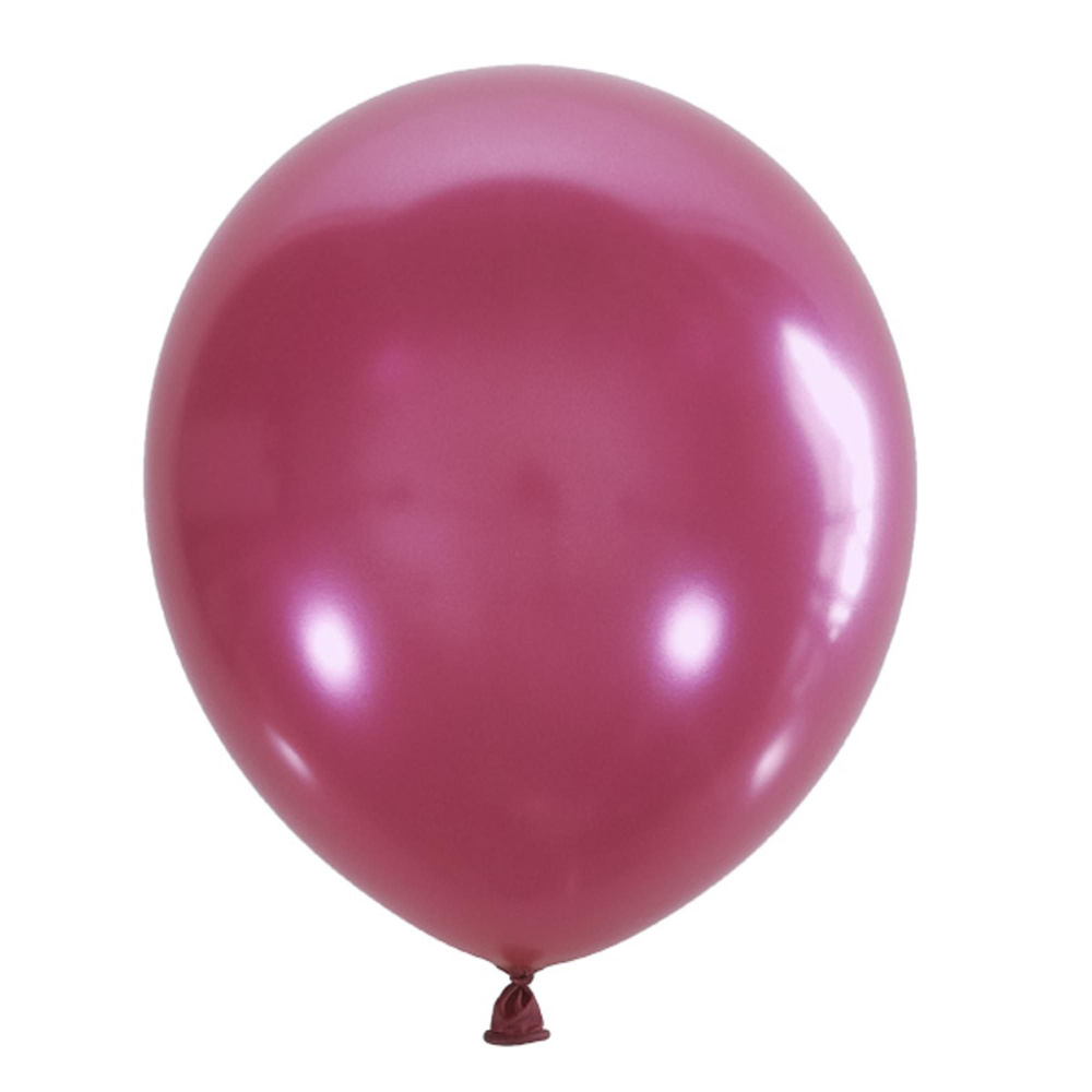 Воздушный шар 12"/30см Металлик PINK 027 100шт #1