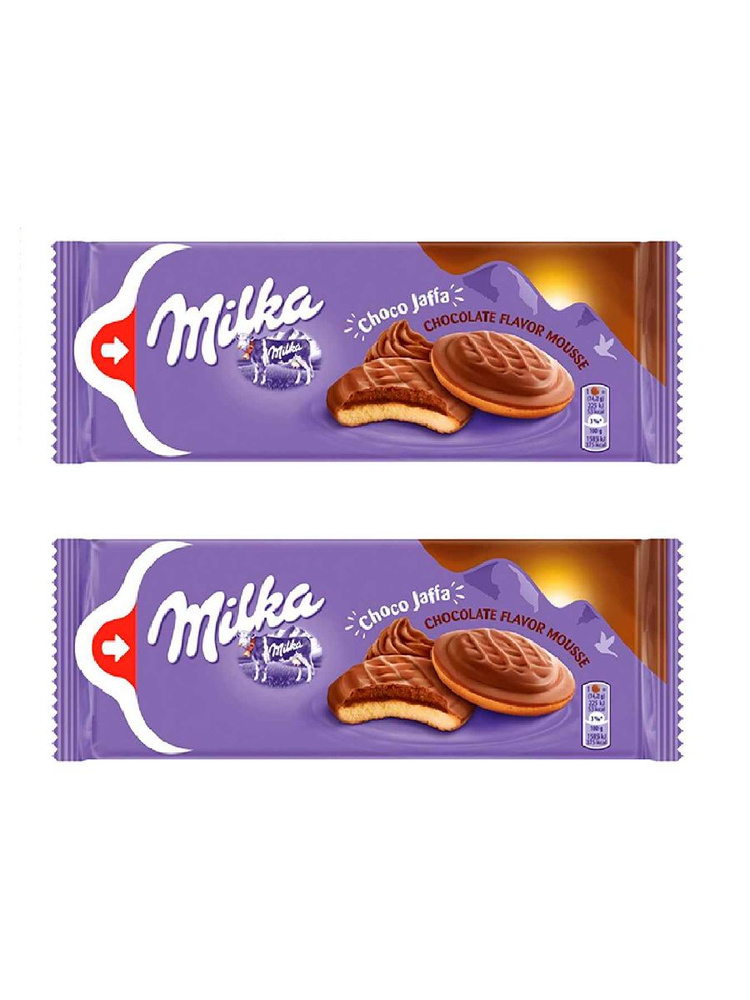 Печенье Milka Jaffa шоколадная начинка, 128 г х 2 шт #1