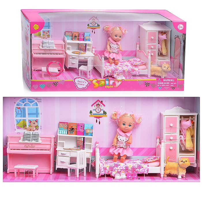 Кукла 8413 "Комната маленькой леди" с аксессуарами, в коробке  #1