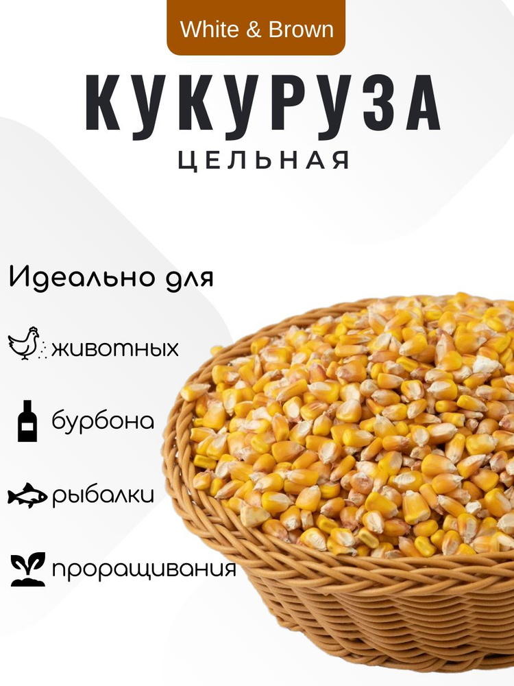 Корм для птиц и грызунов Кукуруза кормовая (10 кг) #1