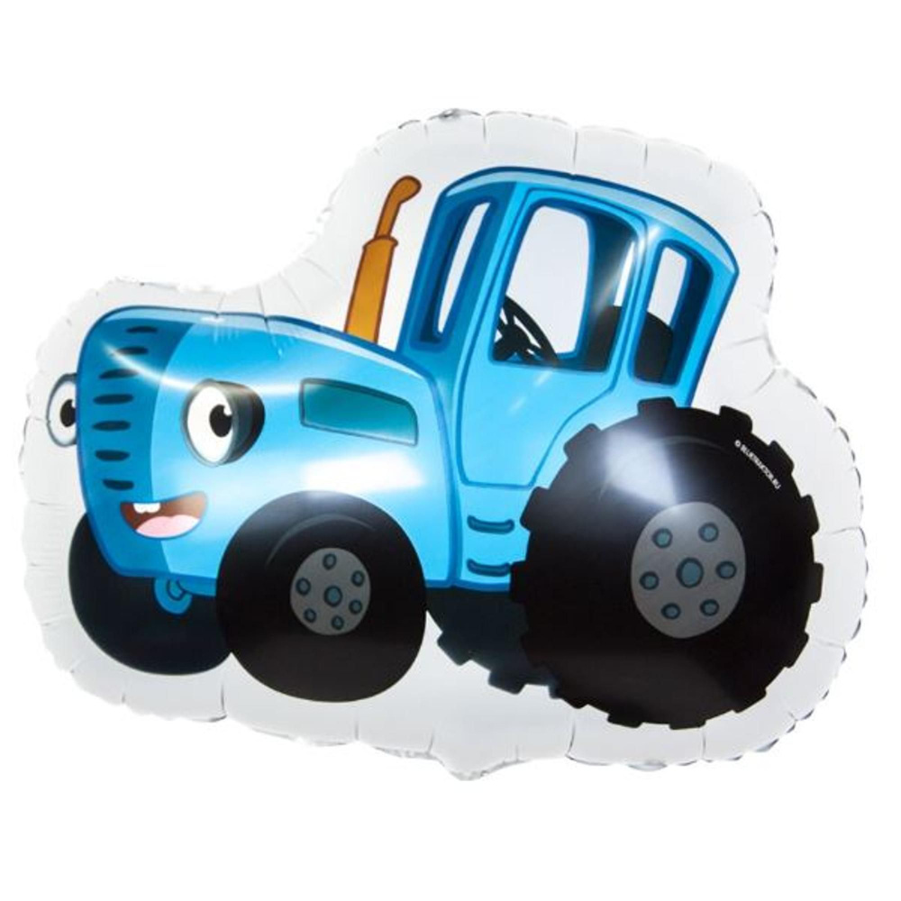 Воздушные шар Фигура Синий Трактор 26''/66 см #1