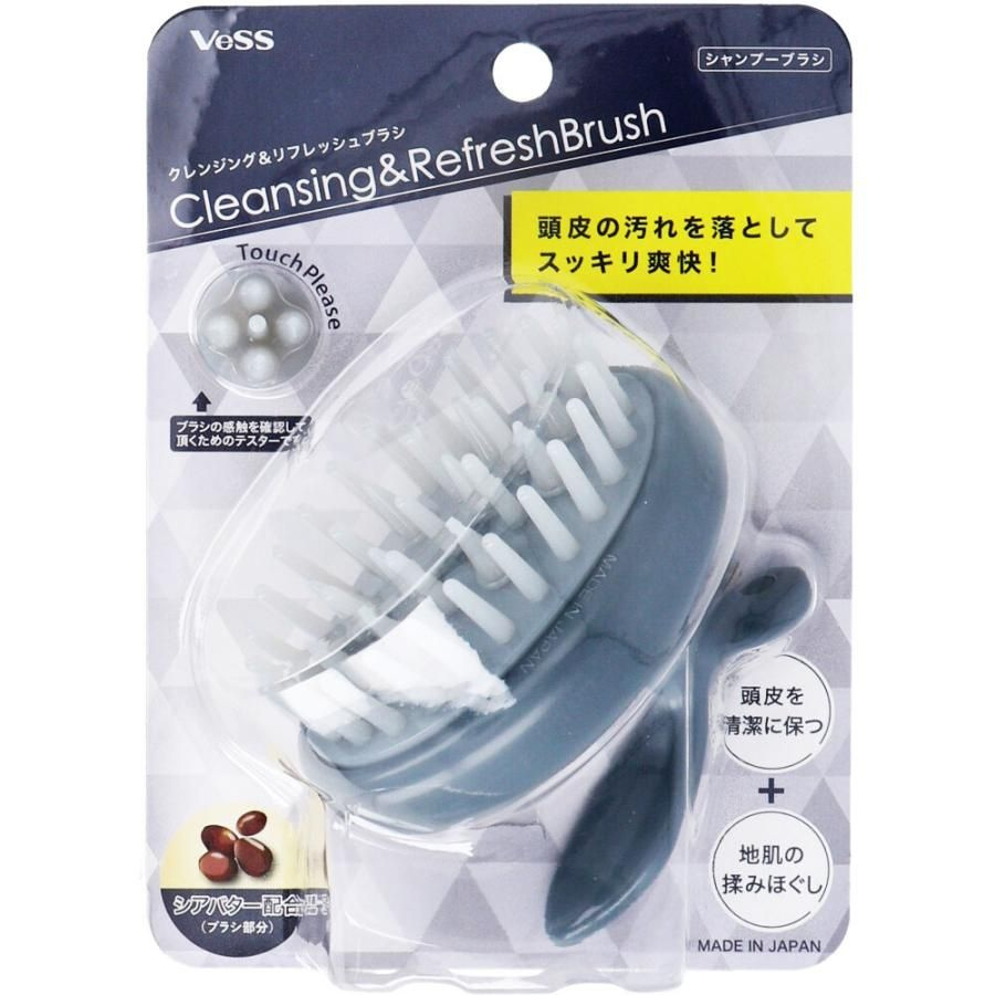 VESS Cleansing and Refresh Brush Массажная щетка для мытья головы очищающая и освежающая(с микрокапсулами #1