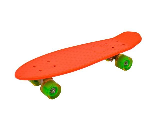 Пенниборд, скейтборд SB-103, дека 22", оранжевый #1