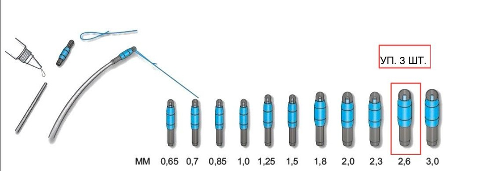 Коннектор STONFO LINE CONNECTOR 2.6 mm (уп. 3 шт) #1