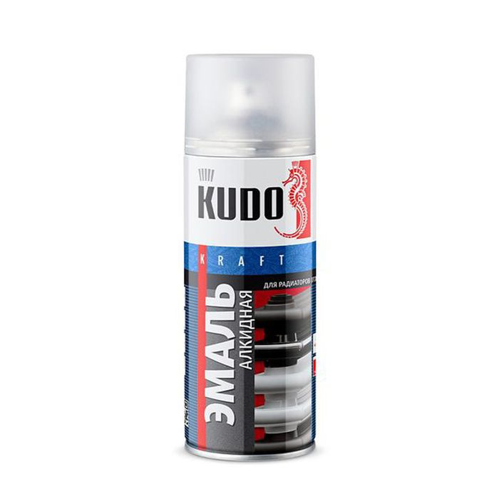 Эмаль для радиаторов отопления KUDO, белая матовая, 520 мл KU-5102  #1