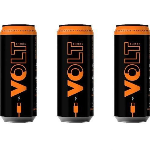Энергетический напиток "VOLT ENERGY" со вкусом апельсина и маракуйи 3 шт  #1
