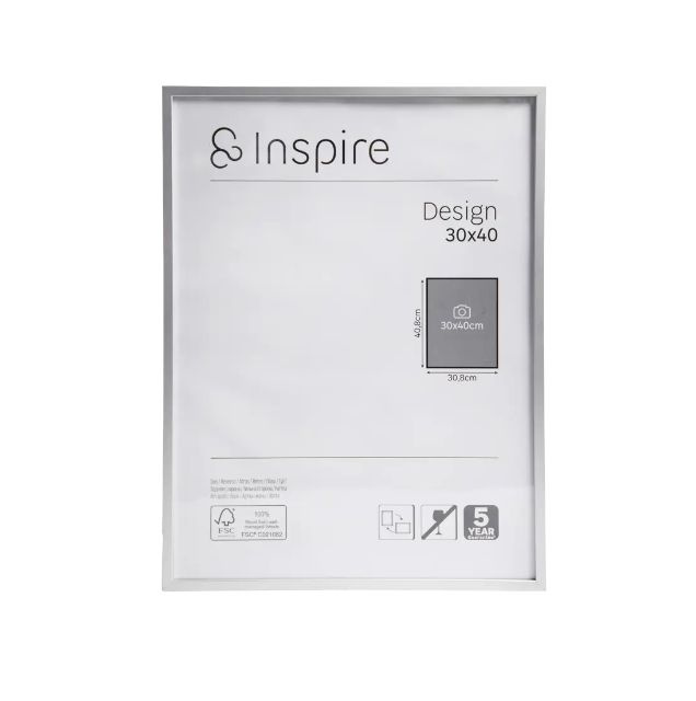 Рамка Inspire Design 30x40 см алюминий цвет серебро #1