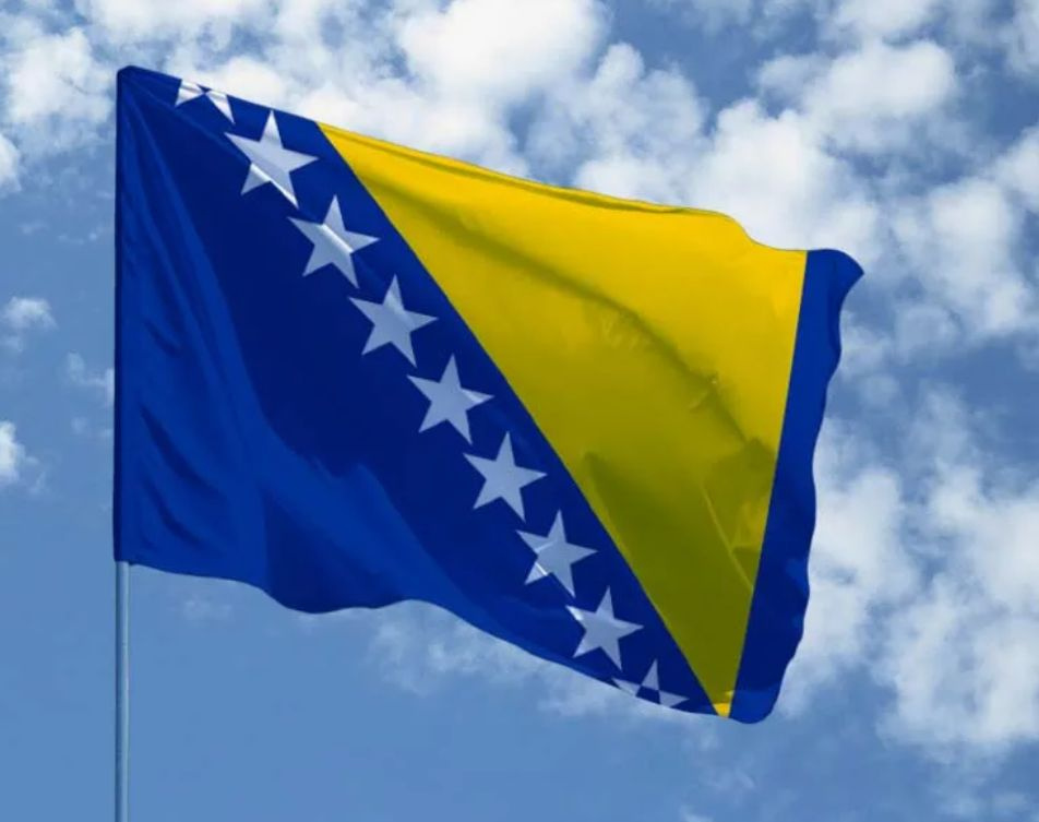 Флаг Боснии и Герцеговины 90х135 см с люверсами #1
