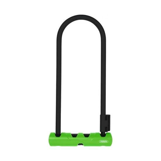 Велозамок скоба на ключ Ultra 410/170HB 230x110 мм GN SH34 с кронштейном 05-0034591 (черно-зеленый)  #1