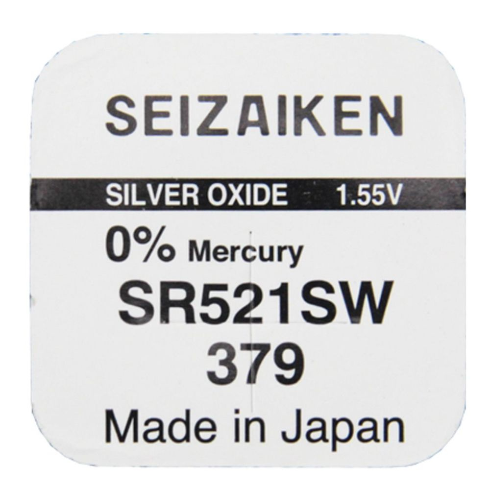 Часовая батарейка Seizaiken 379 (SR521SW) - 10 шт #1