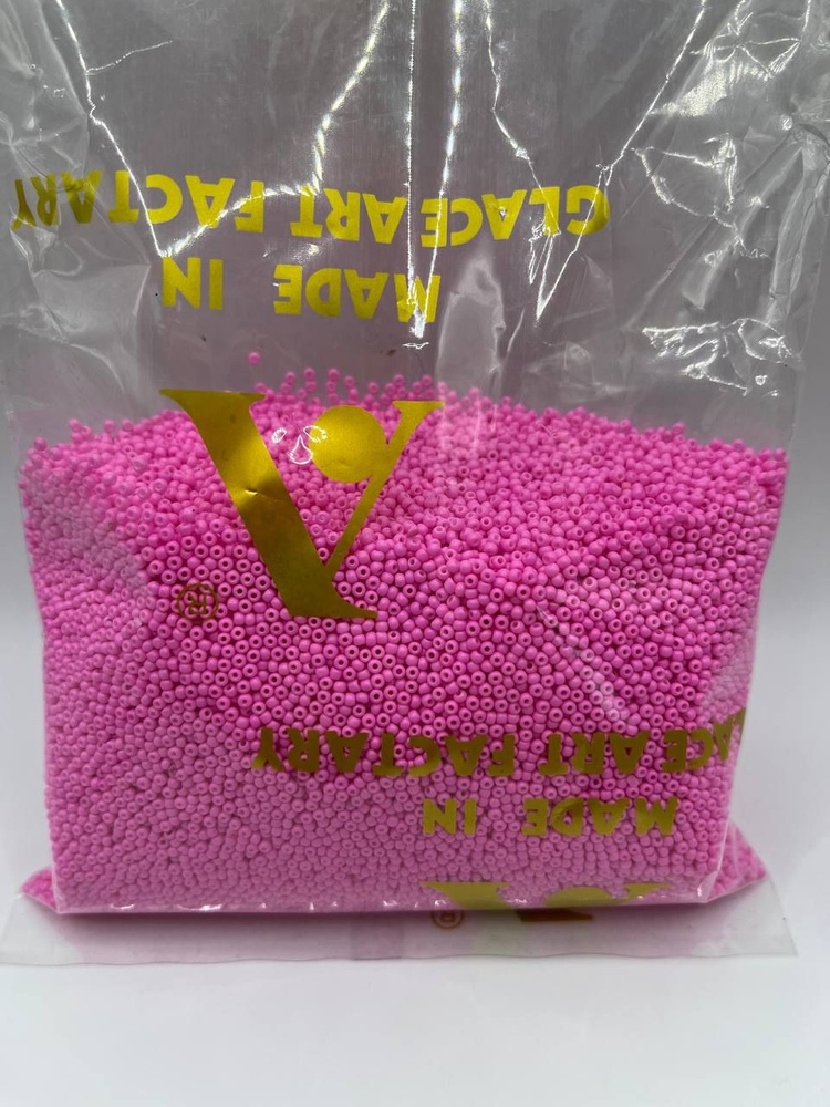 Бисер чешский SIZE:12 в упаковке 100гр, розовый. #1