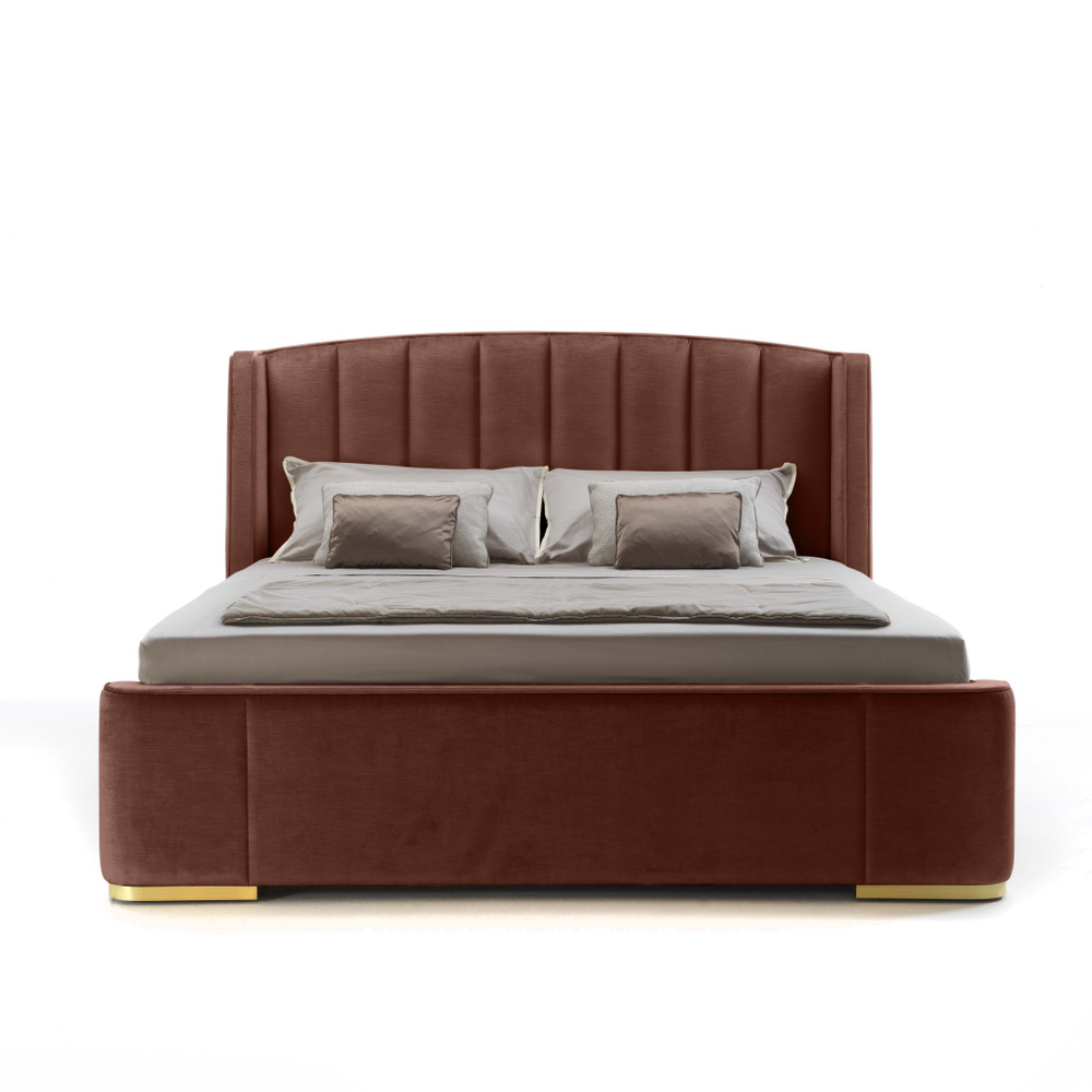 Двуспальная кровать Madison 180х200, с подъемным механизмом и ящиком для белья, корраловвый  #1