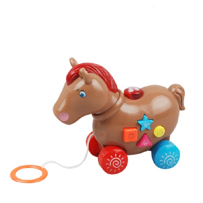 Интерактивная игрушка для малышей каталка-сортер "Лошадка" (свет, звук)  #1