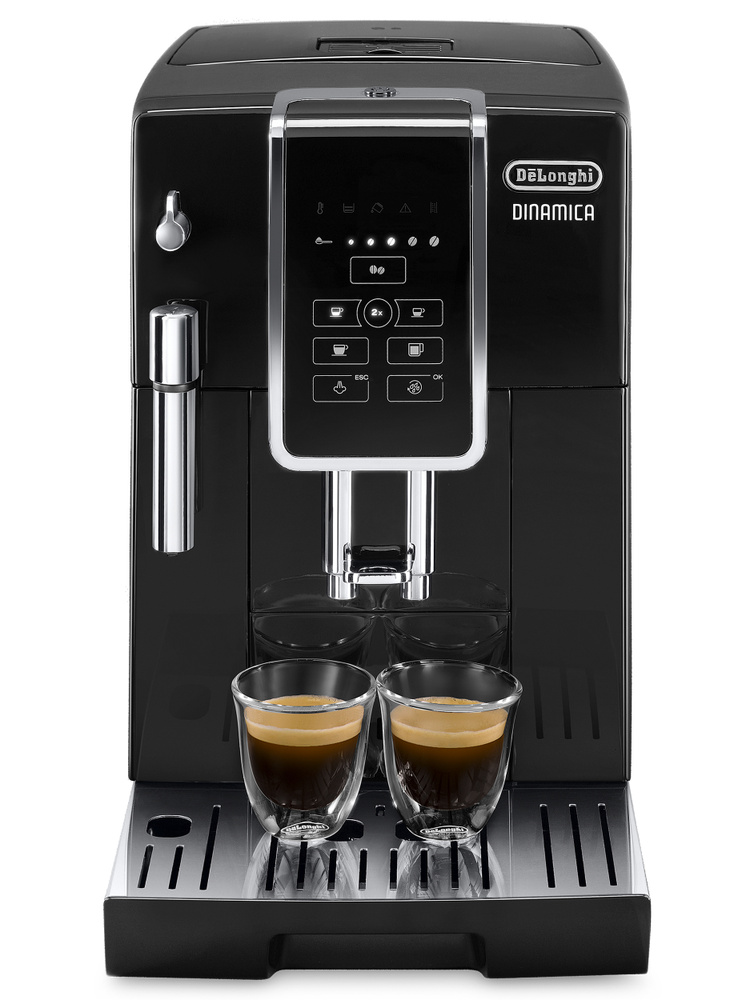 Кофемашина автоматическая DeLonghi Dinamica ECAM350.15.B с ручным капучинатором, функциями приготовления #1