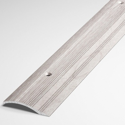 Порог напольный разноуровневый 40x10 мм, длина 1,8 м, профиль-порожек алюминиевый Лука ПР 02, декор ясень #1