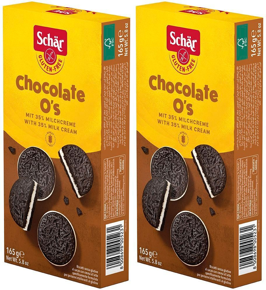 Печенье "Chocolate O's" без глютена, 165 г*2 шт #1