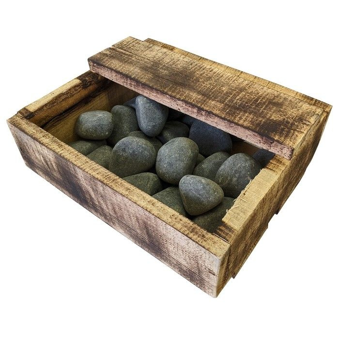 Камень для бани "Оливин" 10 кг ящик, шлифованный #1